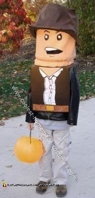 Homemade LEGO Indiana Jones Costume