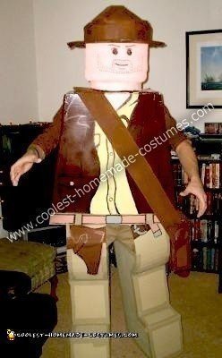 Homemade LEGO Indiana Jones Costume