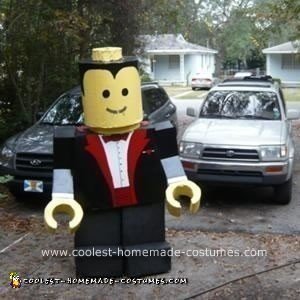 Homemade Lego Man Halloween Costume 16