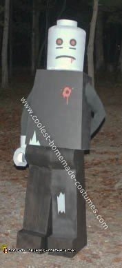 Homemade Lego Man Zombie Costume