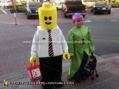 Homemade Lego Minifig Halloween Costume