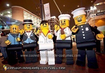 Homemade Lego Minifigures Group Costume