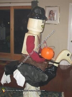 Homemade Lego Ostrich Jockey Halloween Costume