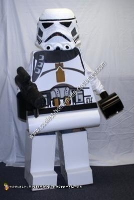 Homemade Lego Star Wars Storm Trooper Costume