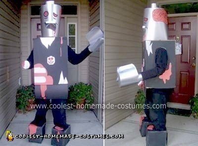 Homemade Lego Zombie Costume