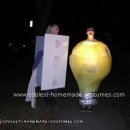 Homemade Light Bulb and Switch Couple Costume