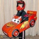 Homemade Lightning McQueen Race Car Costume