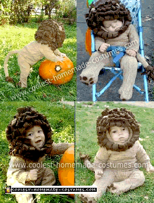 Homemade Lion Baby Costume