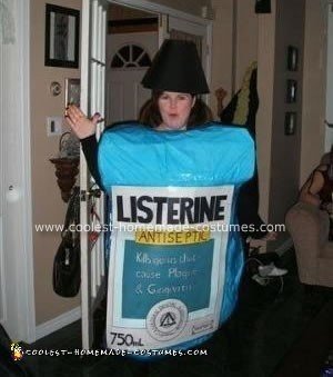 Homemade Listerine Action Hero Halloween Costume