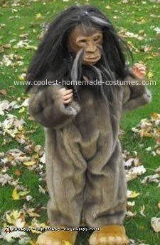 Homemade Little Bigfoot Costume