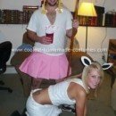 Homemade Little Bo Peep and Sheep Costume