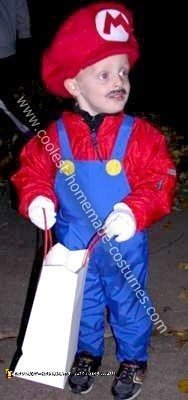 Homemade Little Mario Costume