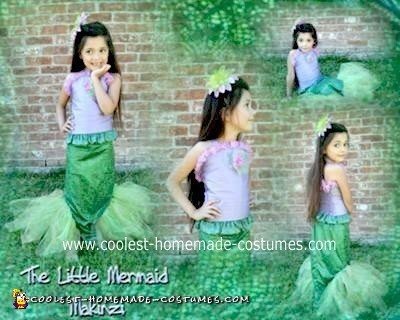 Homemade Little Mermaid Costume