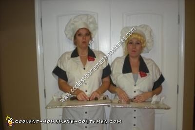 Homemade Lucy and Ethel in the Candy Factory Couple Costume Idea