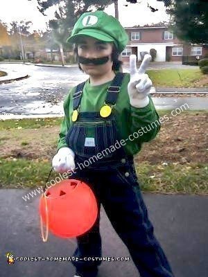 Homemade Luigi Halloween Costume