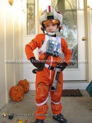 Homemade Luke Skywalker Pilot Costume