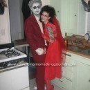 Homemade Lydia And Beetlejuice Wedding Costume