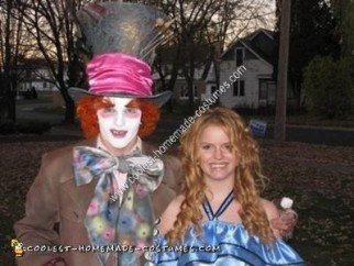 Homemade Mad Hatter and Alice Couple Costume Ideas