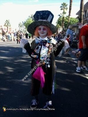 Homemade Mad Hatter Boy's Halloween Costume Idea