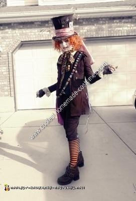 Homemade Mad Hatter Halloween Costume Idea