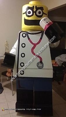 Homemade Mad Scientist Lego Man Costume