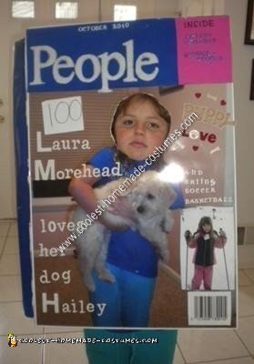 Front Cover of Homemade Magazine Cover Halloween Costume Idea