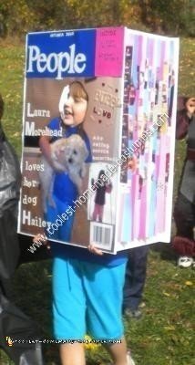 Side Pages of Homemade Magazine Cover Halloween Costume Idea