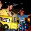 Homemade Magic School Bus and Ms Frizzle Couple Costume