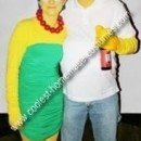Homemade Marge and Homer Simpson Couples Costume