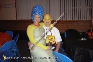 Homemade Marge and Homer Simpson Costumes