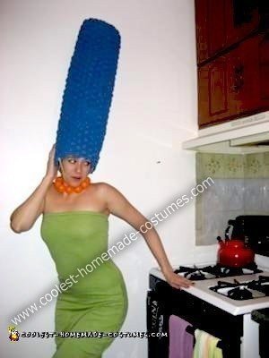 Homemade Marge Simpson Costume