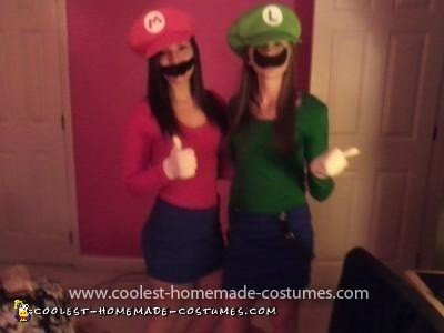 Homemade Mario and Luigi Costume
