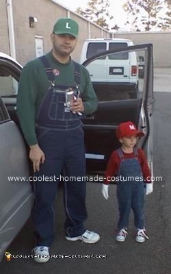 Homemade Mario and Luigi Costume