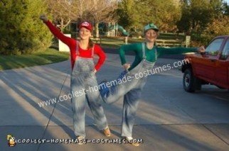 Homemade Mario and Luigi Costumes