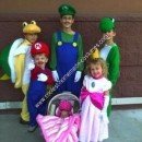 Homemade Mario Children's Group Halloween Costume