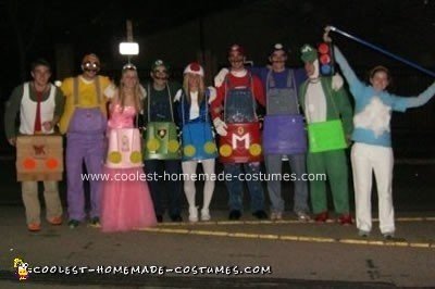 Homemade Mario Kart Brothers Group Costume