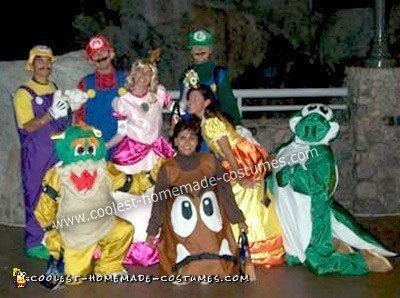 Homemade Mario Party Group Costume