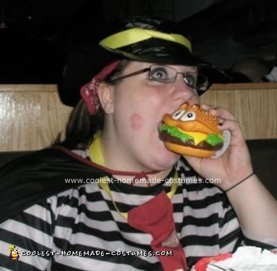 Homemade McDonalds Hamburgler Costume