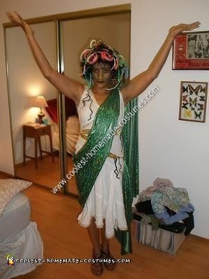 Homemade Medusa Adult Halloween Costume