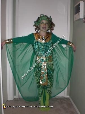 Homemade Medusa Unique Halloween Costume Idea