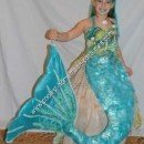 Homemade Mermaid on a Rock Unique Halloween Costume Idea