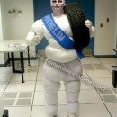 Homemade Michelin Man Costume