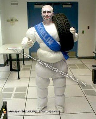 Homemade Michelin Man Costume