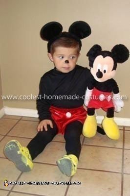 Homemade Mickey Mouse Costume