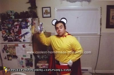 Homemade Mighty Mouse Costume