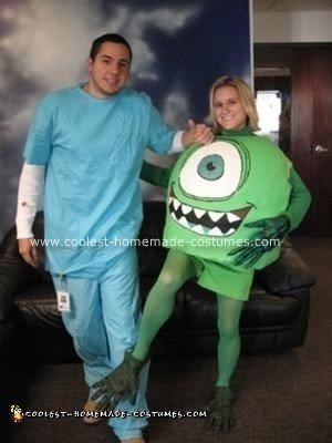 Homemade Mike Wazowski Halloween Costume