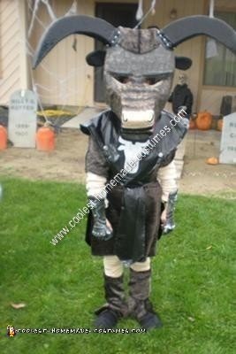 Homemade Minotaur Child Halloween Costume Idea