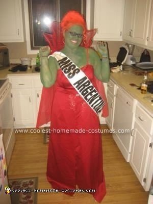 Homemade Miss Argentina Receptionist from Beetlejuice Costume
