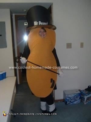 Homemade Mister Peanut Halloween Costume