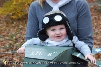 Homemade Mom and Baby Aviator Costumes